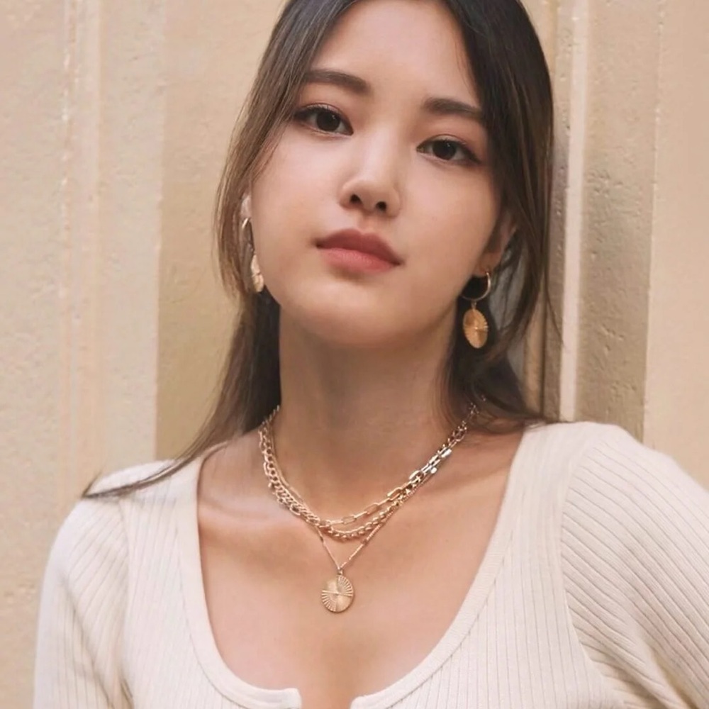 Ana Luisa x @michellechoii Gold Coin Earrings and Necklace Set